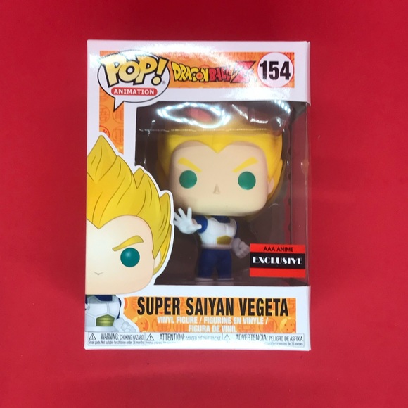 Funko Pop! Vinyl: Dragon Ball Z - Vegeta (Super Saiyan) (Blue , White) - AAA.. - Picture 1 of 6